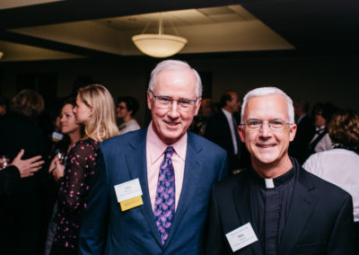 Members and guests of the Worcester Economic Club gather to network and socialize.