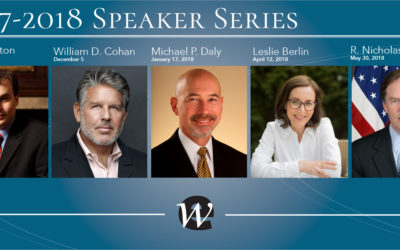 Worcester Economic Club Announces 2017 – 2018 Speaker Series